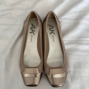 Anne Klein Sport gold flats size 11